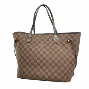LOUIS VUITTON Brown Damier Neverfull MM Tote Bag